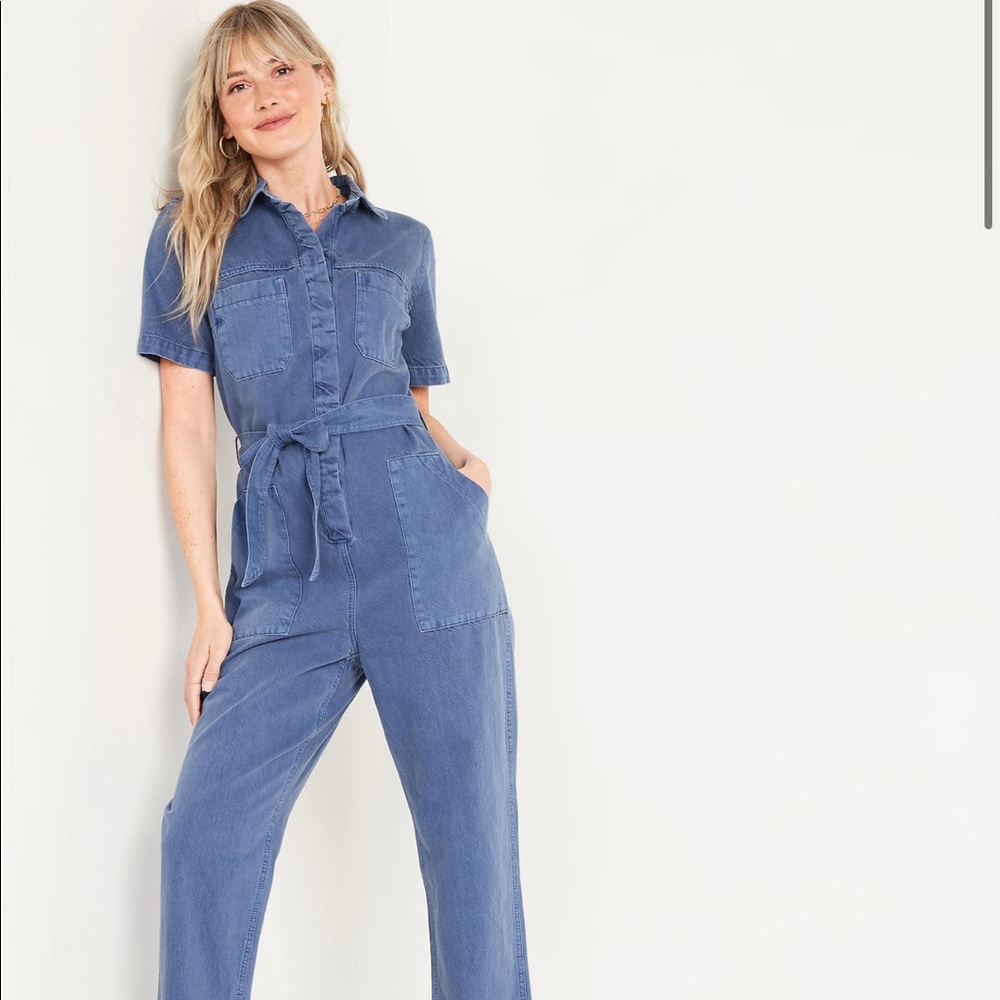 Old Navy Denim Utility Jumpsuit